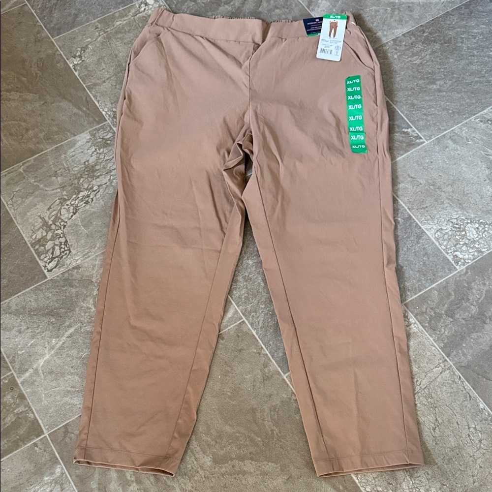 Women’s modern ambition, high-rise stretch Tan Pants XL